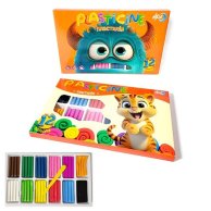 832483 Пластилин 12 цветов 240 г.со стеком Hipe