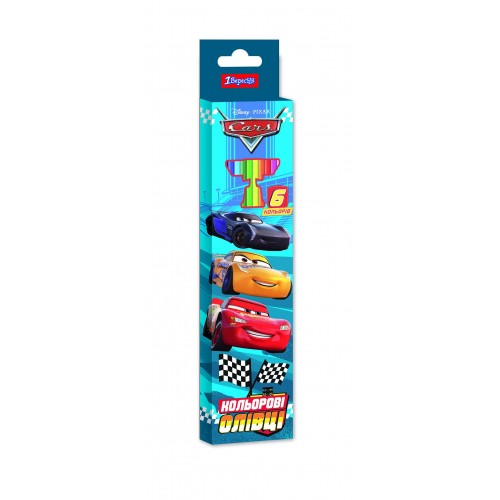 290629 Олівці 1 вересня 6 кольорів Cars