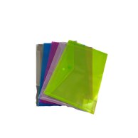 3926 Папка на кнопке А4 асорти рельефная  матова