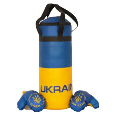 Боксерський набір ВЕЛИКИЙ Патрік Патріотичний, груша, рукавички