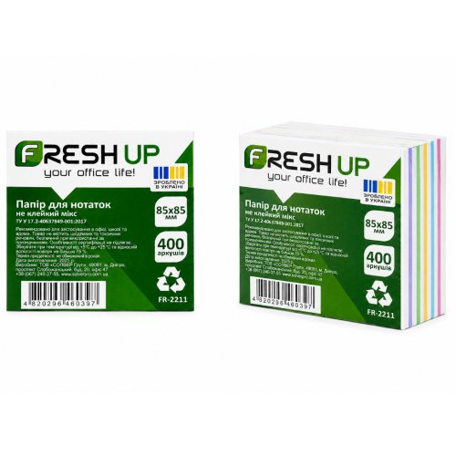 2211 Блок для заміток Мікс Fresh 400арк не клеений