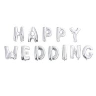 990106 Шарики Happy Wedding Серебро