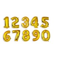 990981 Шар цифра 40д, ЗОЛОТО (цена за 5 шт)