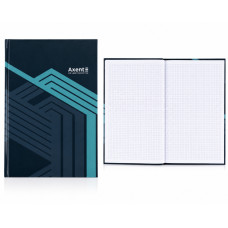 8422-580 Книга записна А4 96 арк клітинка Lines сіра