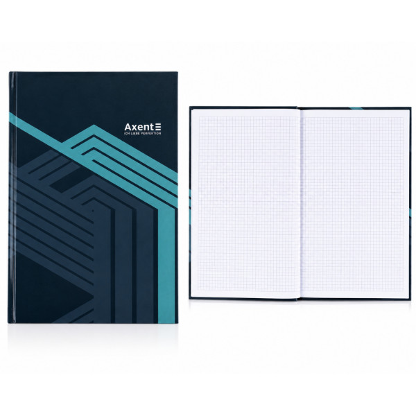 8422-580 Книга записна А4 96 арк клітинка Lines сіра