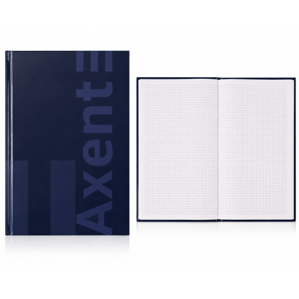 8426-2-A Книга записна А4 96 арк клітинка One color синя