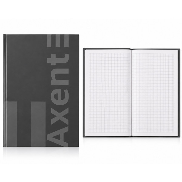 8426-4-A Книга записна А4 96 арк клітинка One color сіра