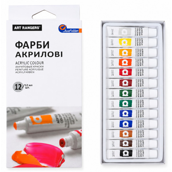1212 RA Фарби акрилові 12 кол. 12 мл Royal Art