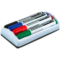 2800-80DМаркер Whiteboard 4 маркера та магнітний тримач губка